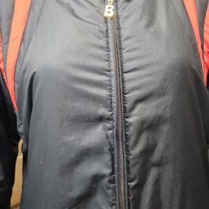 Bogner Vintage West Germany Ski Jacket Womens 48 Black Red Insulated Alpine